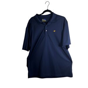 Jack Nicklaus Men's XL Navy Blue Short Sleeve Golf Polo Shirt Casual